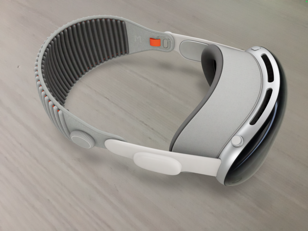 Apple Vision Pro headset render