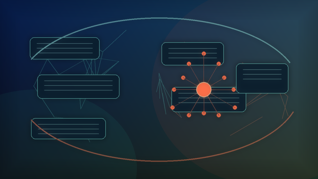 AI Agent 辅助网络攻击与政府系统防护的抽象科技封面