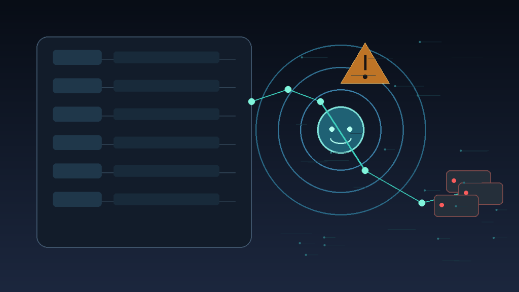 AI 代理读取 CRM 数据并向外部网络泄露的抽象科技封面